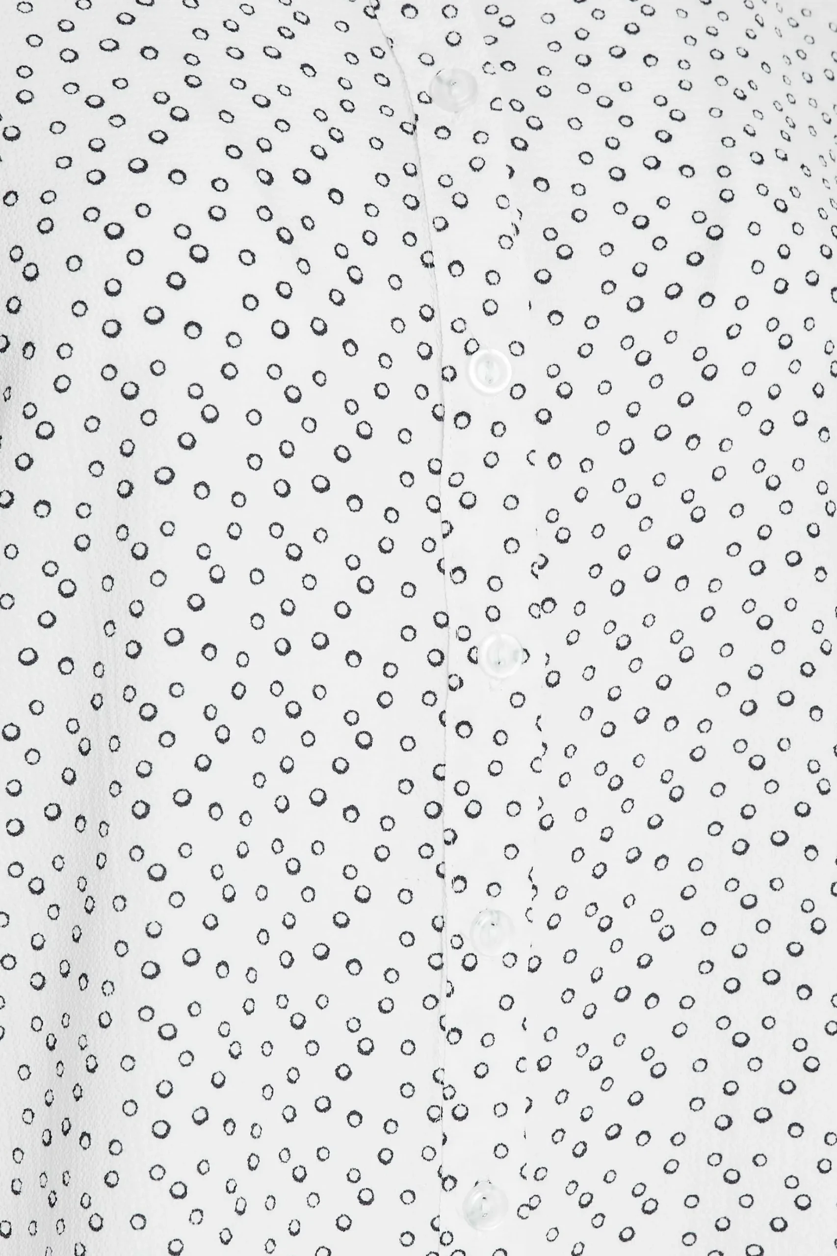 M&Co Womens M&Co White Spot Print Tab Sleeve Shirt