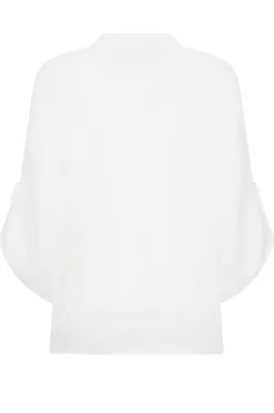 M&Co Womens M&Co White Statement Button Tab Sleeve Shirt