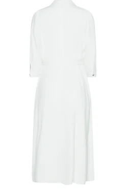 M&Co Womens M&Co White Tie Waist Shirt Dress