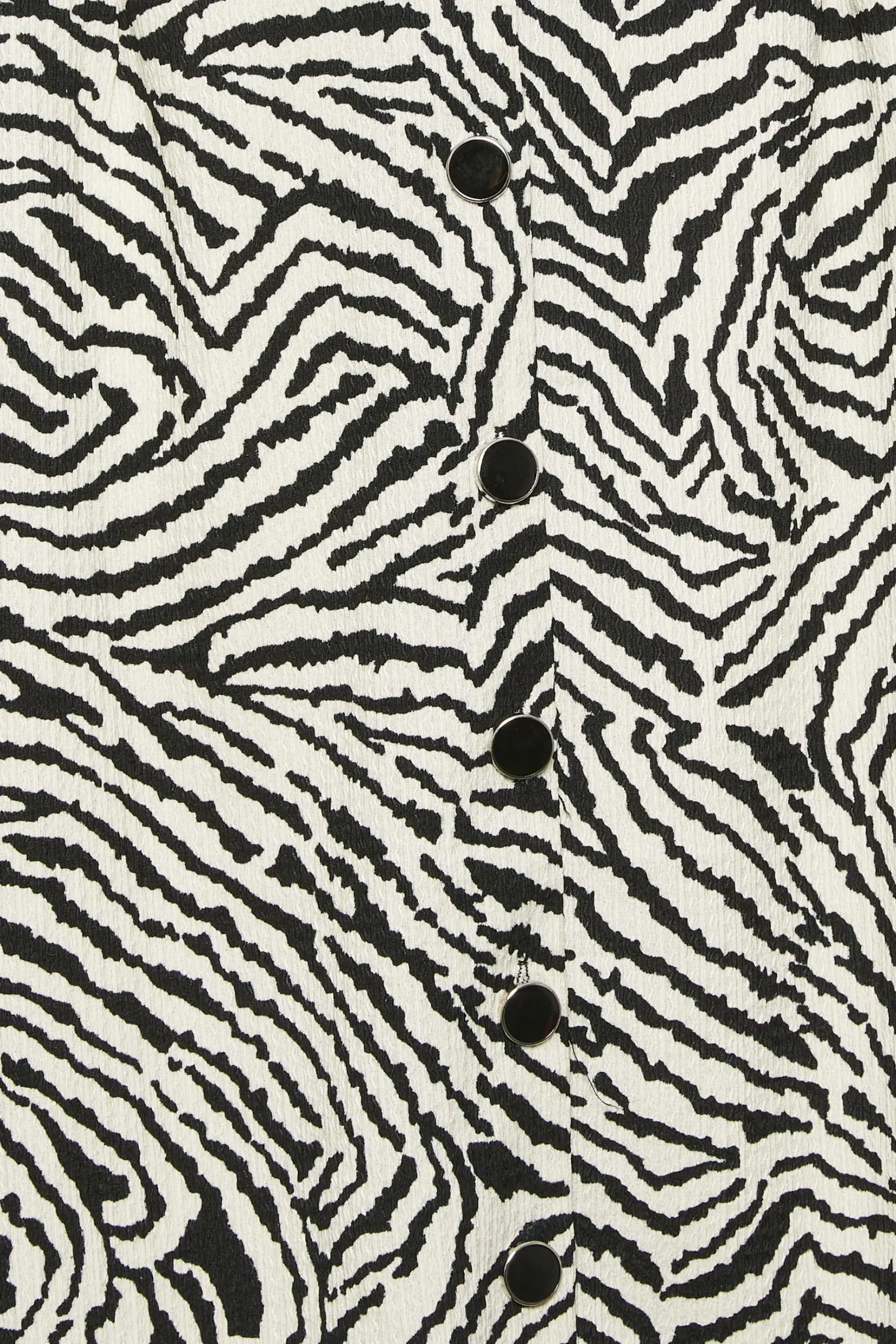M&Co Womens M&Co White Zebra Print Button Through Midaxi Dress