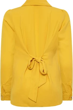 M&Co Womens M&Co Yellow Button Through Tunic Shirt