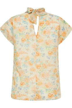 M&Co Womens M&Co Yellow Floral Print Blouse