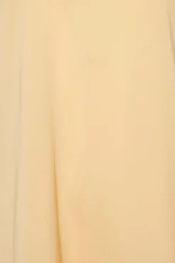 M&Co Womens M&Co Yellow Satin V-Neck Blouse