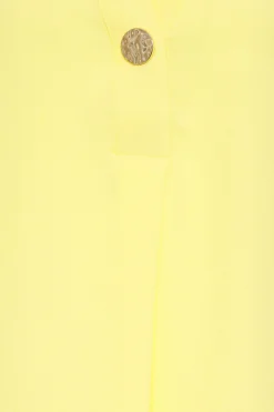 M&Co Womens M&Co Yellow Statement Button Tab Sleeve Shirt