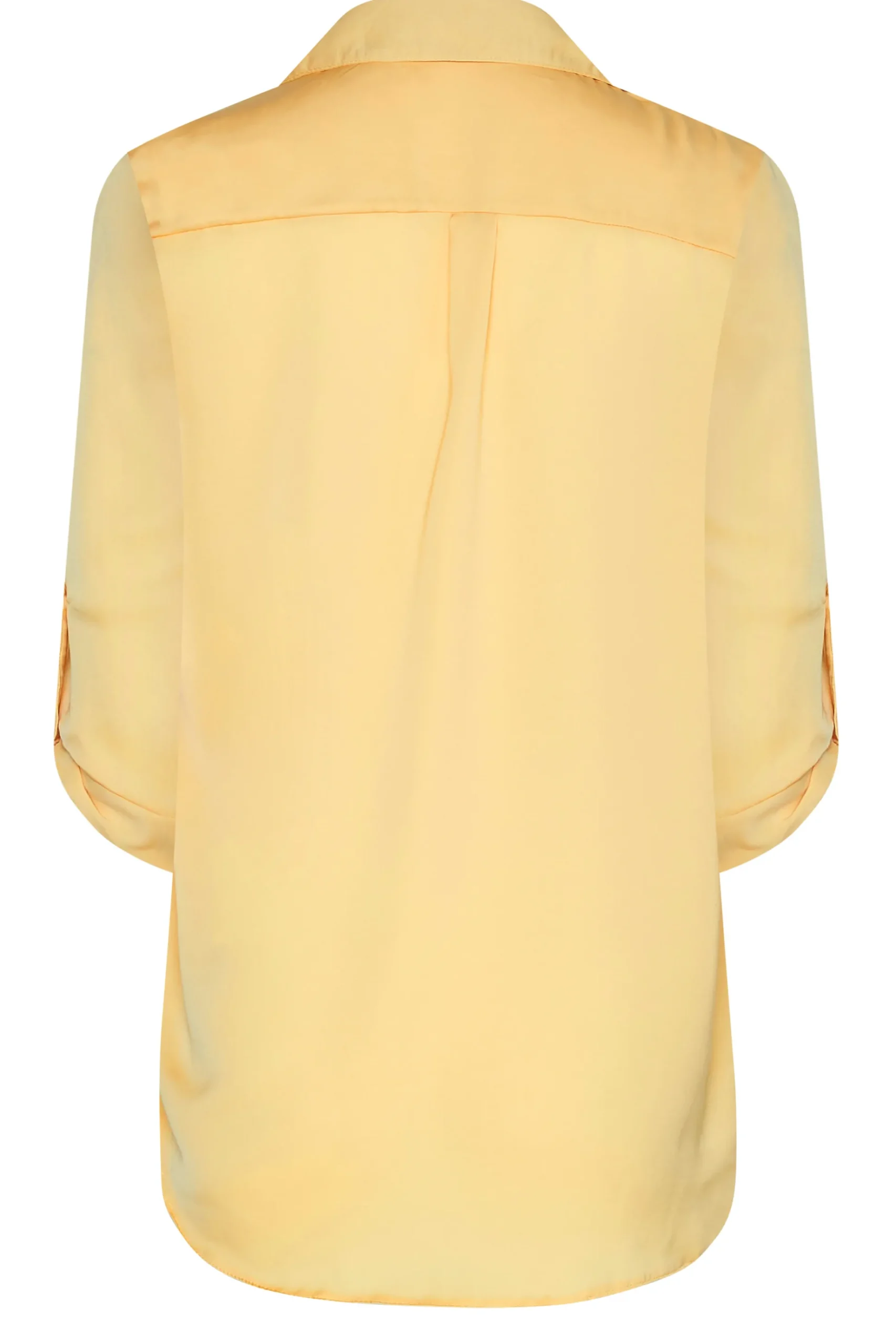 M&Co Womens M&Co Yellow Tab Sleeve Shirt