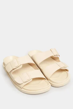 Pixiegirl Pixiegirl Cream Two Buckle Sandals In Standard Fit