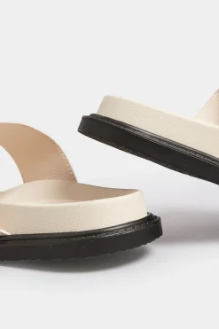 Pixiegirl Pixiegirl Cream Buckle Strap Sandals In Standard D Fit
