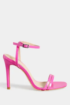 Pixiegirl Pixiegirl Pink Double Band Heels In Standard Fit