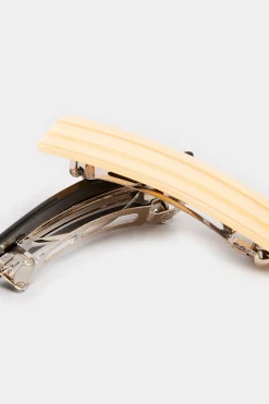 Yours Yours 2 Pack Black & Cream Hair Clips