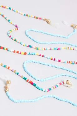 Yours Yours 2 Pack Blue Beaded Sunglasses Chain Set