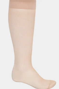 Yours Yours 3 Pack Nude Sheer Knee High Socks