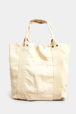 Yours Yours Beige Brown Canvas Tote Bag