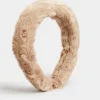 Yours Yours Beige Brown Faux Fur Headband