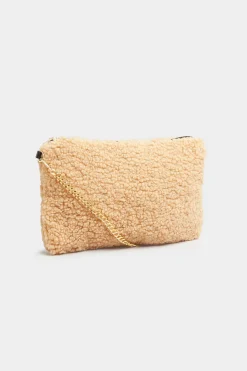 Yours Yours Beige Brown Shearling Teddy Bag