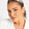 Yours Yours Black & Brown Snake Print Scarf