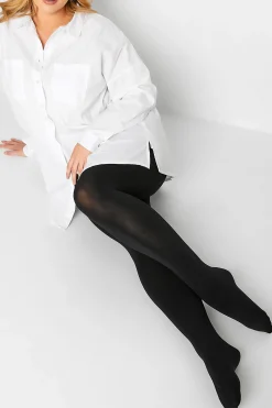 Yours Yours Black 90 Denier Microfibre Premium Tights
