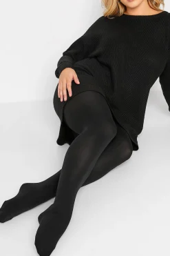 Yours Yours Black 120 Denier Tights