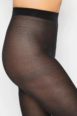 Yours Yours Black 50 Denier Velvet Touch Tights