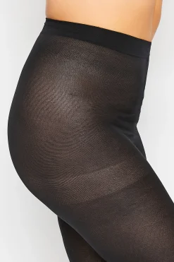 Yours Yours Black 80 Denier Footless Tights