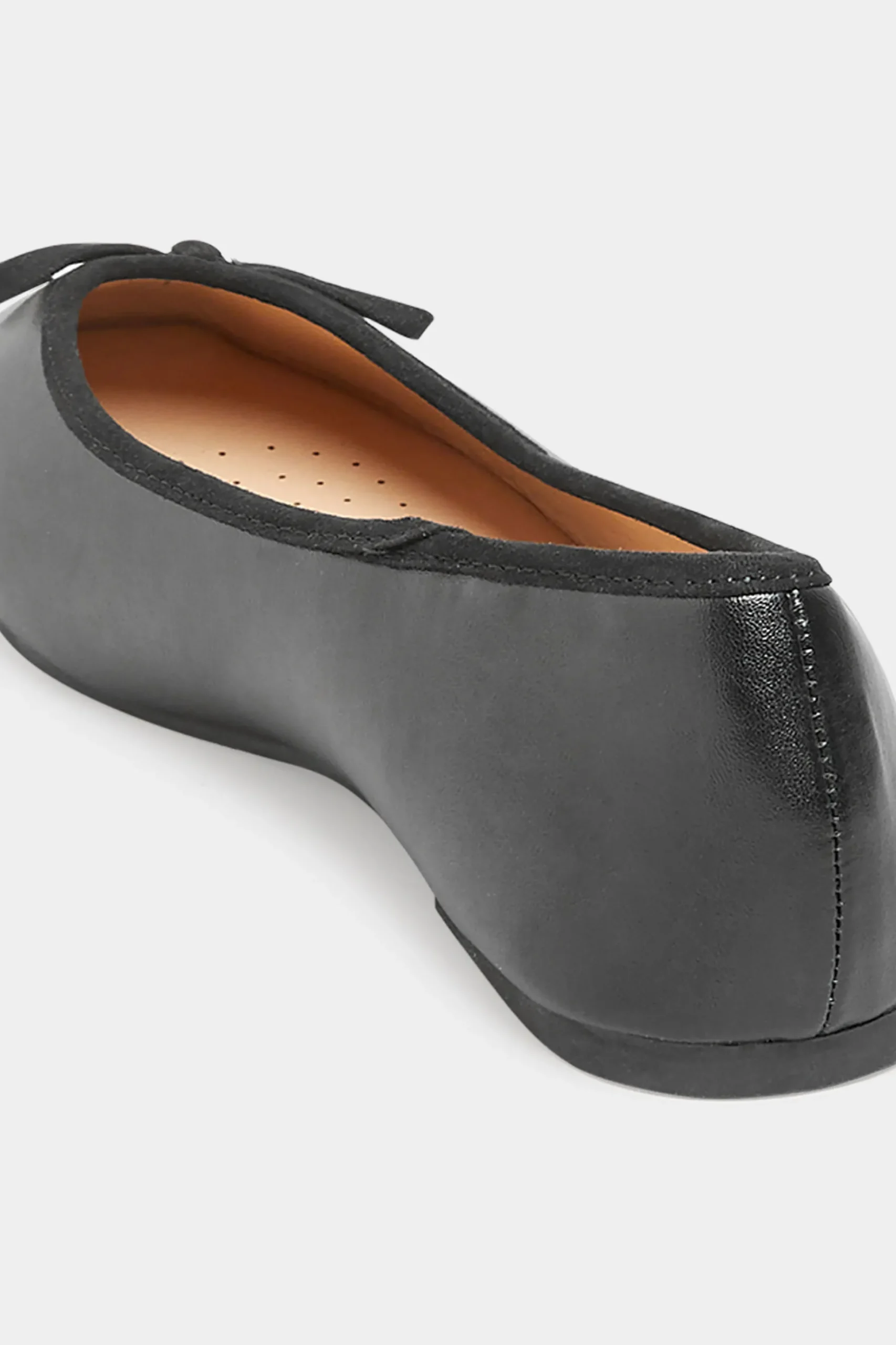 Yours Yours Black Ballerina Pumps In Wide E Fit & Extra Wide Eee Fit