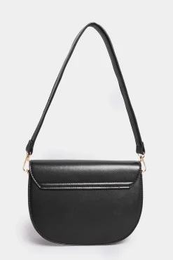 Yours Yours Black Chain Detail Shoulder Bag