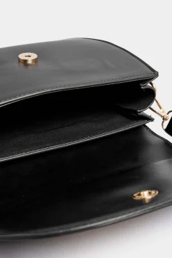 Yours Yours Black Chain Detail Shoulder Bag