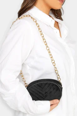 Yours Yours Black Chain Strap Camera Bag