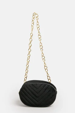 Yours Yours Black Chain Strap Camera Bag