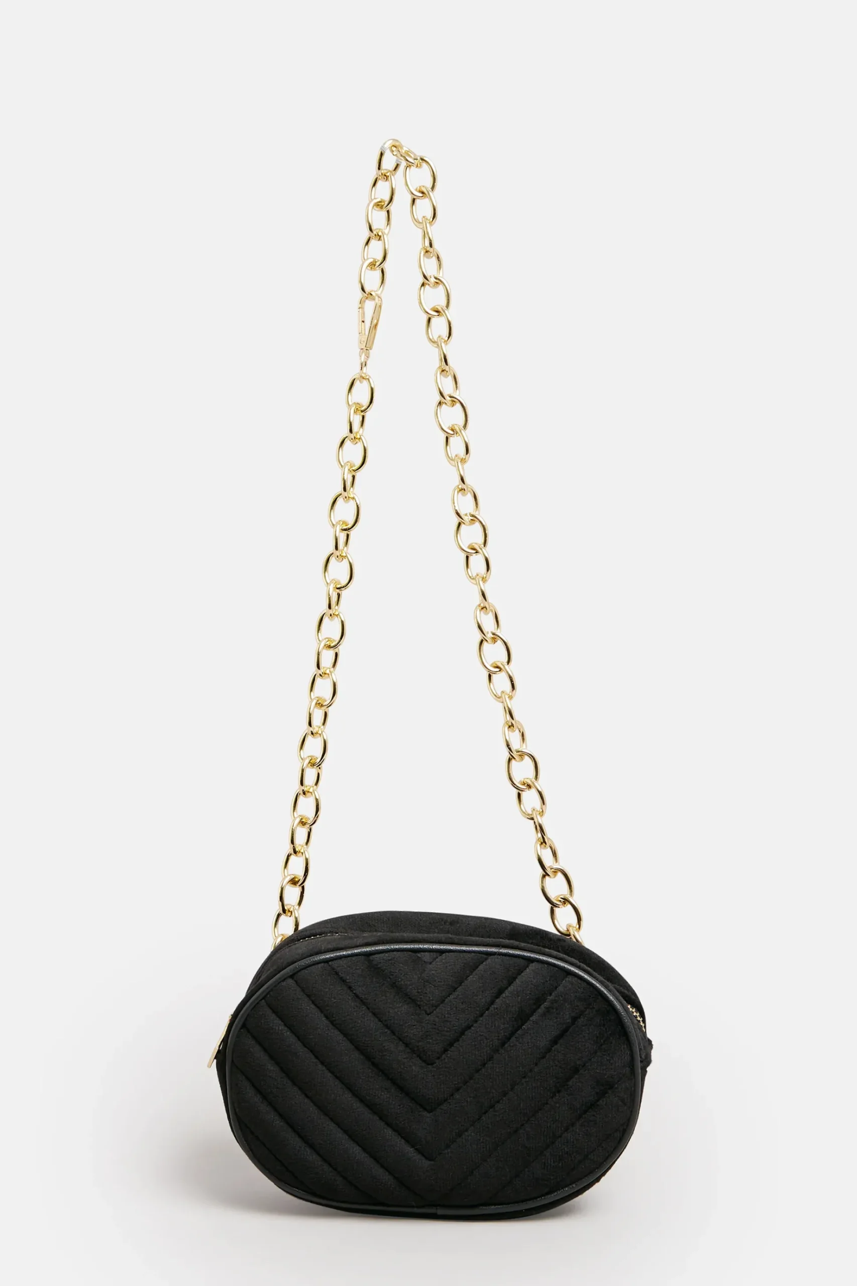 Yours Yours Black Chain Strap Camera Bag