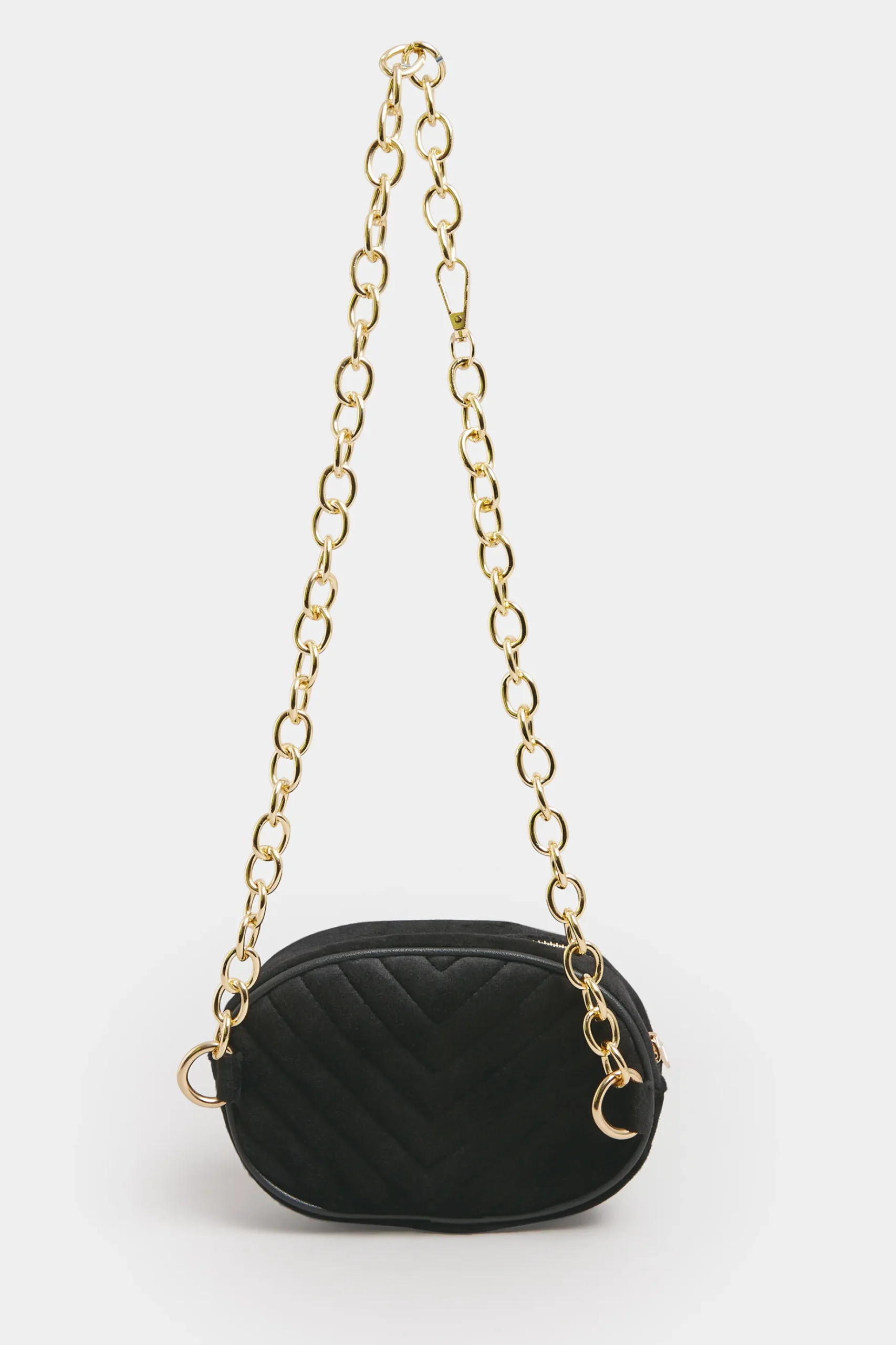 Yours Yours Black Chain Strap Camera Bag