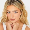 Yours Yours Black Crystal Beaded Headband