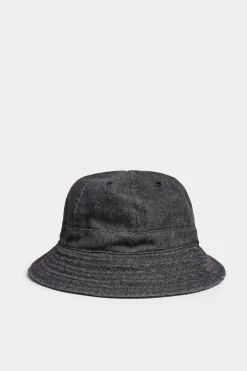 Yours Yours Black Denim Look Bucket Hat