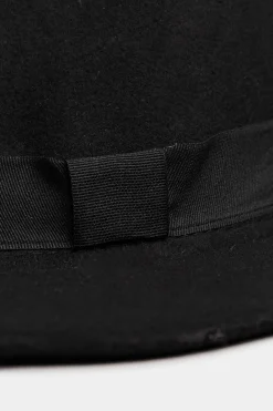 Yours Yours Black Fedora Hat