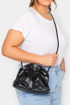 Yours Yours Black Slouch Chain Bag