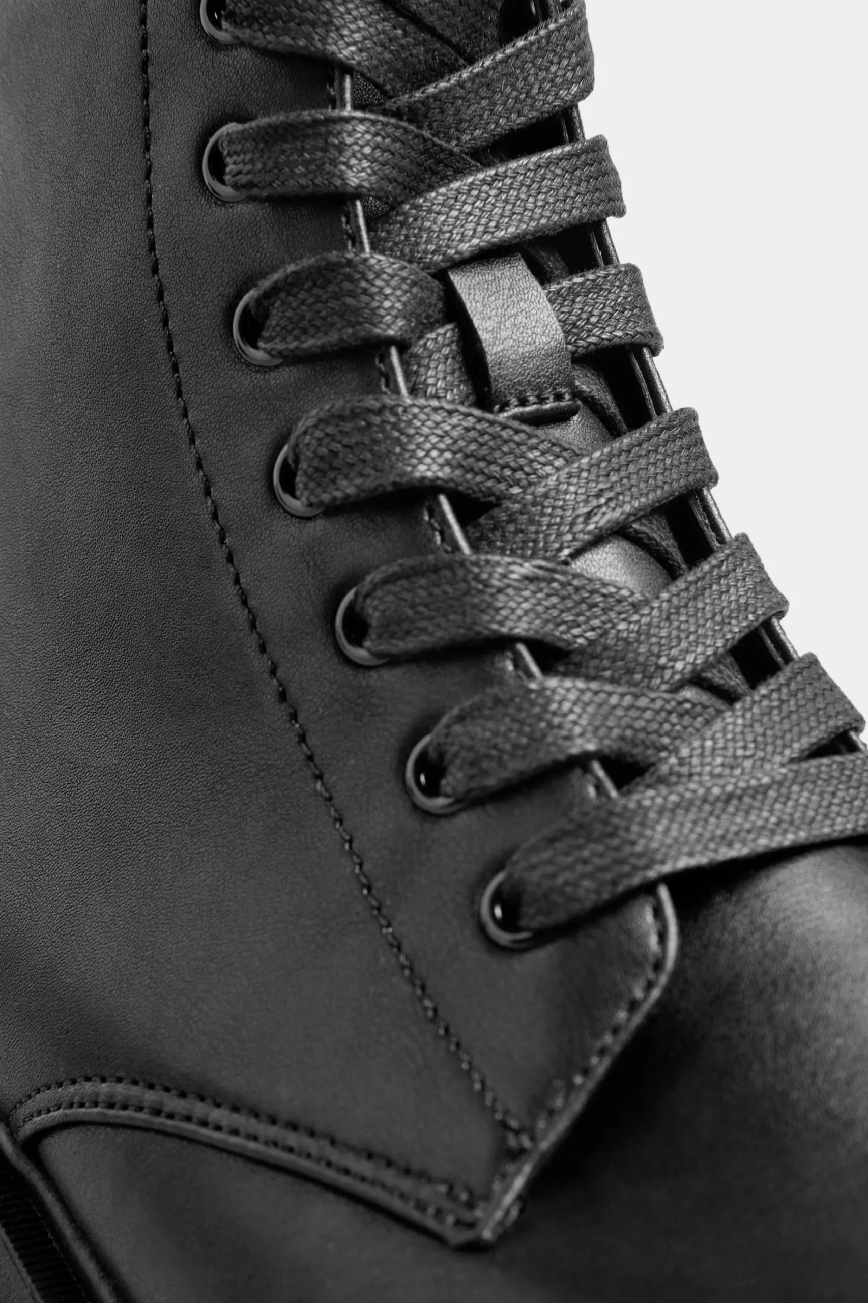 Yours Yours Black Vegan Faux Leather Lace Up Ankle Boots In Wide E Fit & Extra Wide Eee Fit