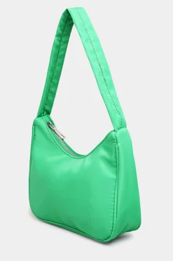 Yours Yours Bright Green Fabric Shoulder Bag