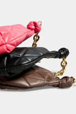 Yours Yours Brown Quilted Shoulder Bag