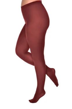 Yours Yours Burgundy Red 50 Denier Microfibre Premium Tights
