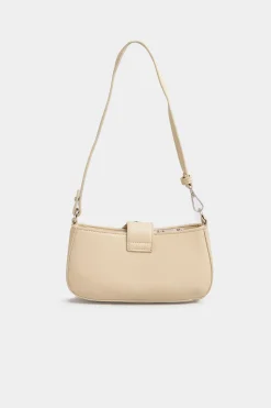 Yours Yours Cream Buckle Front Shoulder Bag