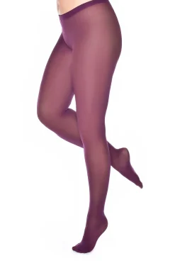 Yours Yours Damson Purple 50 Denier Microfibre Premium Tights