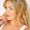 Yours Yours Gold & White Pearl Thin Headband