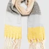Yours Yours Grey Check Print Super Soft Scarf