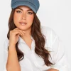 Yours Yours Indigo Blue Denim Baker Boy Hat