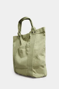 Yours Yours Khaki Green Canvas Tote Bag