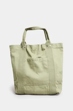 Yours Yours Khaki Green Canvas Tote Bag