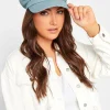 Yours Yours Light Blue Denim Baker Boy Hat
