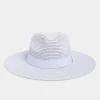 Yours Yours Lilac Purple Straw Fedora Hat