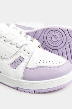 Yours Yours Lilac Purple Chunky Trainers In Extra Wide Eee Fit