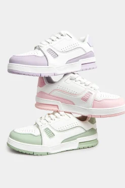Yours Yours Lilac Purple Chunky Trainers In Extra Wide Eee Fit