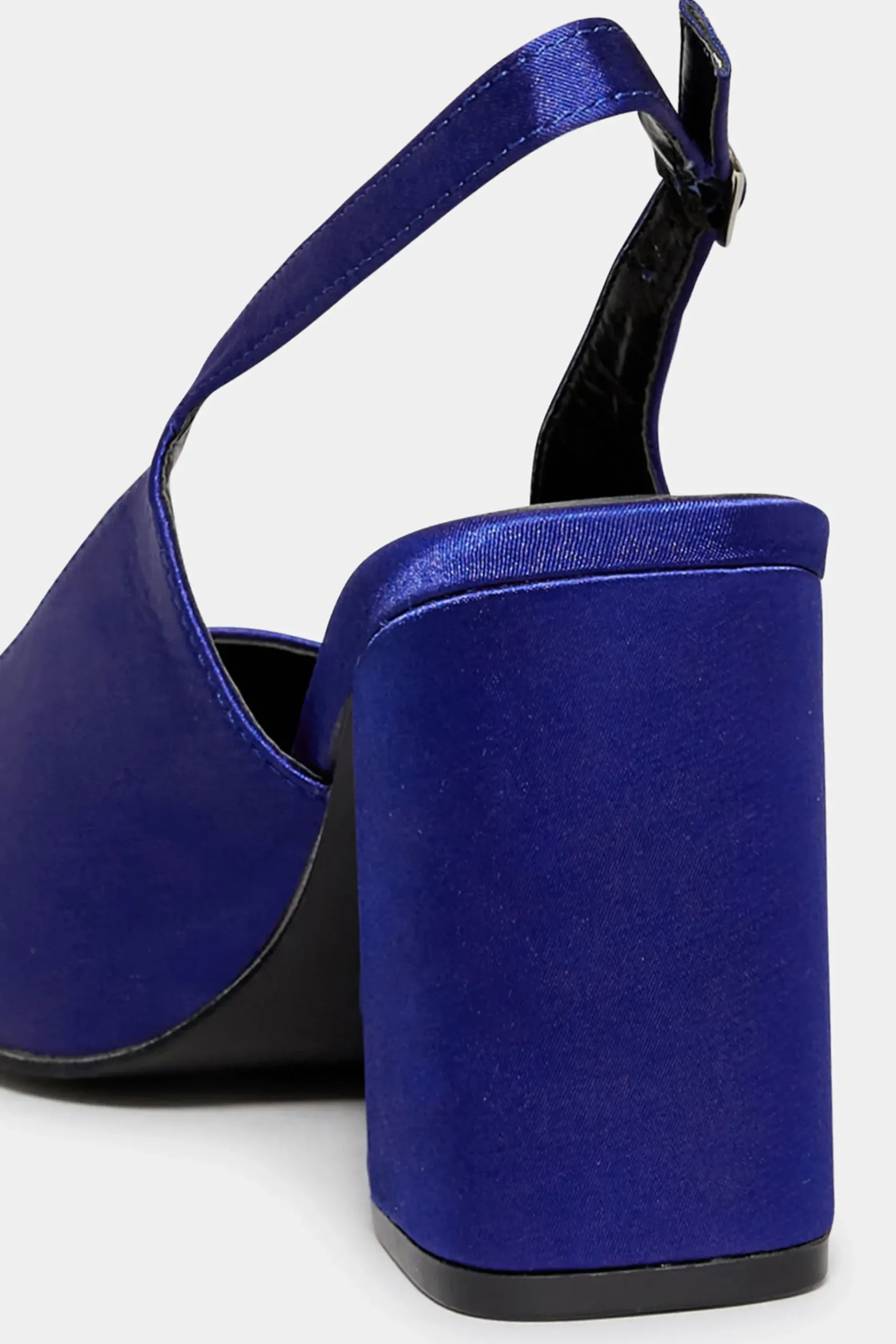 Yours Yours Limited Collection Cobalt Blue Pointed Block Heel Court Shoes In Wide E Fit & Extra Wide Eee Fit